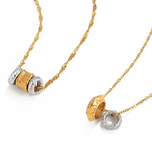 ステンレス鋼のジュエリーネックレス, 304ステンレススチール, メッキ, 異なるスタイルを選択 & 女性用 & 二色, 売り手 パソコン