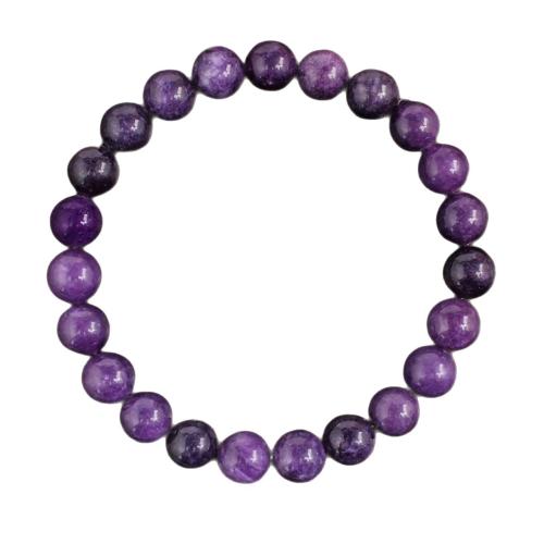 Bracelets en pierres précieuses, Violet naturel, bijoux de mode, couleurs mélangées cm, Vendu par PC