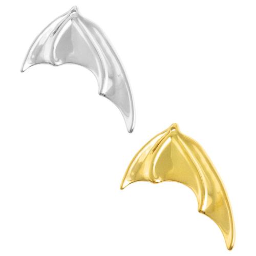 Aile acier inoxydable Pendentif en forme, Acier inoxydable 304, forme d'aile, Placage, DIY, plus de couleurs à choisir Vendu par sac