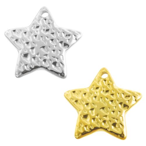 Stainless Steel Star Pendant, 304 Stainless Steel, plated, DIY 