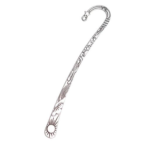 Zinc Alloy Bookmark, plated, DIY, antique silver color 