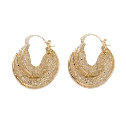 Cubic Zircon Brass Earring, with Cubic Zirconia, real gold plated, fashion jewelry & for woman 