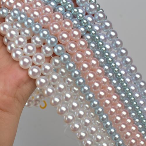 Perlmuttartige Glasperlen, Unregelmäßige, goldfarben plattiert, DIY, keine, 3-12mm, Länge:40 Millimeter, verkauft von Strang