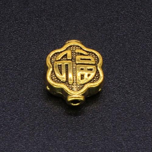 Perles intercalaires en alliage de zinc, Placage de couleur d'or, DIY, Or Vendu par sac[