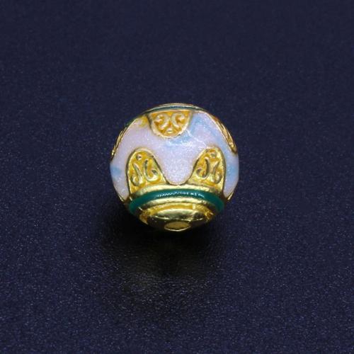 Perles intercalaires en alliage de zinc, Placage de couleur d'or, DIY & émail, plus de couleurs à choisir Vendu par sac[