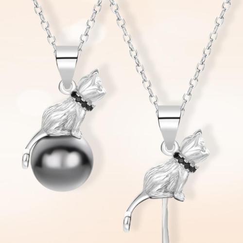 Sterling Silber Anhänger, 925er Sterling Silber, mit Muschelkern, goldfarben plattiert, Modeschmuck, keine, verkauft von PC