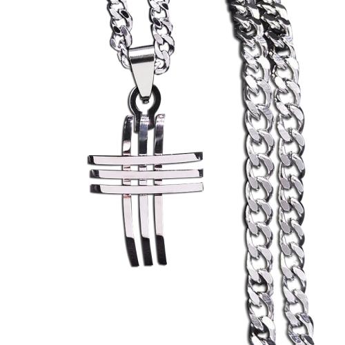 ステンレス鋼のジュエリーネックレス, 304ステンレススチール, メッキ, ファッションジュエリー & ユニセックス & くり抜き, シルバー, 売り手 パソコン