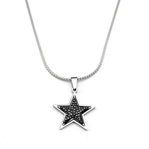 ステンレス鋼のジュエリーネックレス, 304ステンレススチール, メッキ, ファッションジュエリー & 女性用 & ライン石のある, オリジナルカラー, 売り手 パソコン