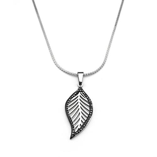 ステンレス鋼のジュエリーネックレス, 304ステンレススチール, メッキ, 女性用 & ライン石のある & くり抜き, オリジナルカラー, 売り手 パソコン