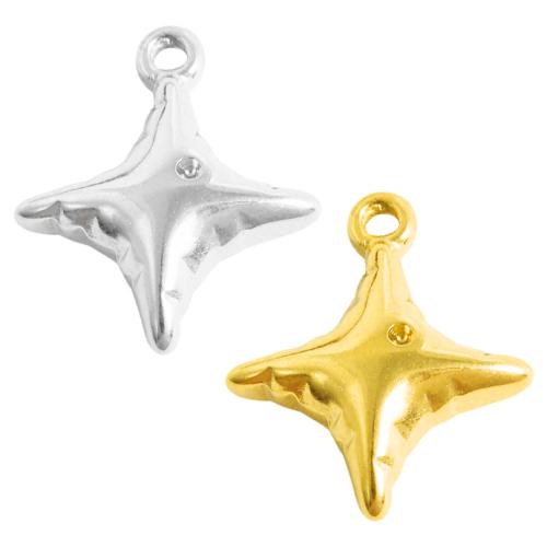 Stainless Steel Star Pendant, 304 Stainless Steel, plated, DIY 
