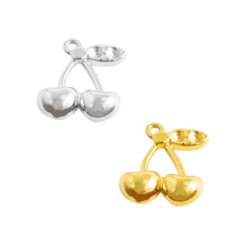 Stainless Steel Pendants, 304 Stainless Steel, Cherry, plated, DIY 