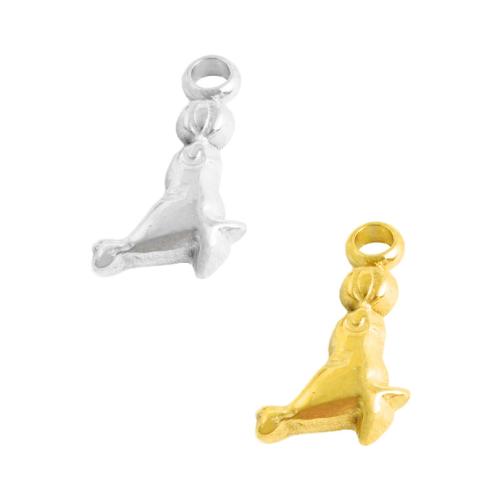 Pendentifs d'animaux en acier inoxydable , Acier inoxydable 304, oiseau, Placage, DIY, plus de couleurs à choisir Vendu par sac