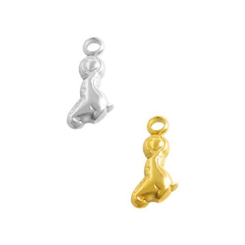 Pendentifs d'animaux en acier inoxydable , Acier inoxydable 304, Lion marin, Placage, DIY, plus de couleurs à choisir Vendu par sac