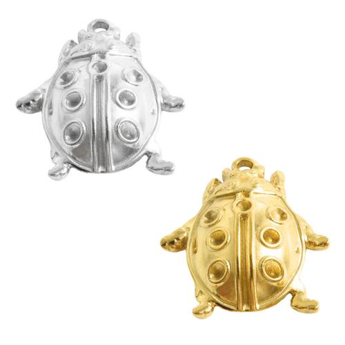 Pendentifs d'animaux en acier inoxydable , Acier inoxydable 304, Insecte, Placage, DIY, plus de couleurs à choisir Vendu par sac