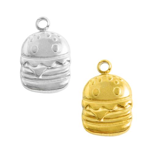 Stainless Steel Pendants, 304 Stainless Steel, Hamburg, plated, DIY 