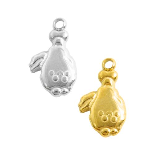 Stainless Steel Pendants, 304 Stainless Steel, Chicken Drumstick, plated, DIY 