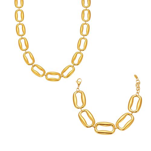 Ensemble de bijoux en acier de titane, Acier titane, rectangle, poli, bijoux de mode & styles différents pour le choix & pour femme, plus de couleurs à choisir, Vendu par PC