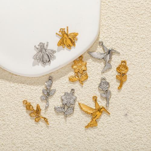 Stainless Steel Pendants, 304 Stainless Steel, gold color plated, DIY 