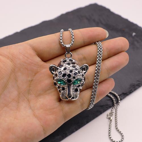 Chaîne en alliage de zinc de fer Collier Pull, Placage de couleur d'or, bijoux de mode & pavé de micro zircon, plus de couleurs à choisir, Vendu par PC[