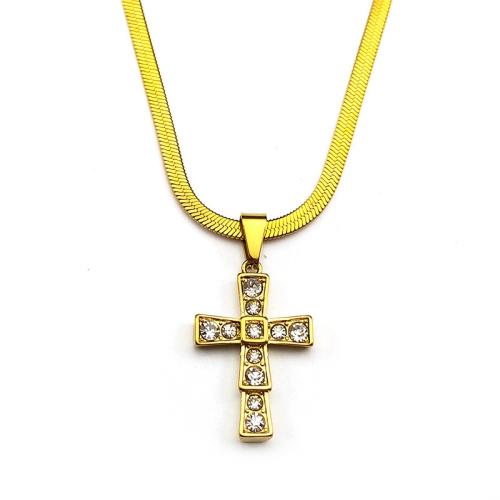 ステンレス鋼のジュエリーネックレス, 304ステンレススチール, メッキ, ファッションジュエリー & ユニセックス & ライン石のある, 無色, 売り手 パソコン