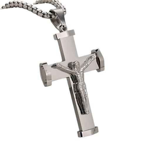 pendentifs En acier inoxydable de Croix , Acier inoxydable 304, Placage, Gaufré & DIY, plus de couleurs à choisir, Vendu par PC