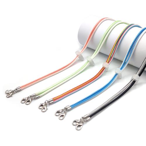 Wachsschnur Brille Anti-Rutsch-Seil, goldfarben plattiert, DIY, keine, Länge:70 cm, 2PCs/Tasche, verkauft von Tasche