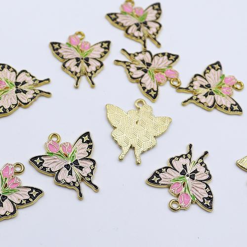 Colgantes de esmalte de la aleación del cinc, aleación de zinc, chapado en color dorado, Bricolaje, más colores para la opción, Vendido por UD