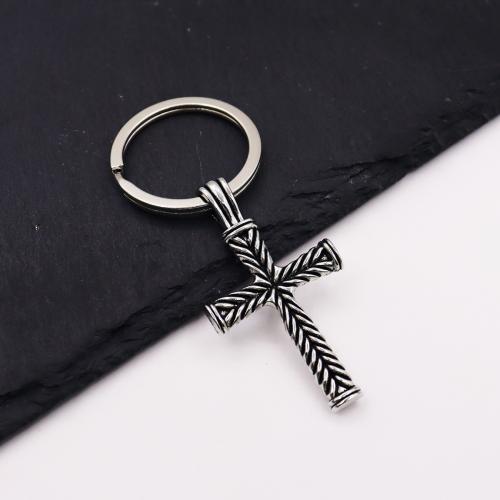 bijoux de porte-clés en Alliage de zinc, Placage de couleur d'or, bijoux de mode, Vendu par PC