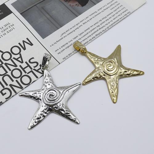 Zinc Alloy Animal Pendants, Starfish, gold color plated, DIY 