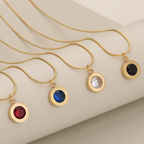 Zirkonia Edelstahl Halskette, 304 Edelstahl, mit kubischer Zirkonia, plattiert, Modeschmuck & für Frau, keine, verkauft von PC