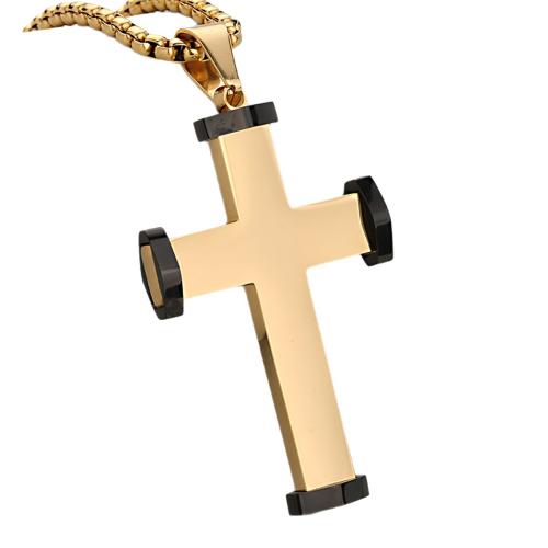 pendentifs En acier inoxydable de Croix , Acier inoxydable 304, Placage, DIY, plus de couleurs à choisir, Vendu par PC