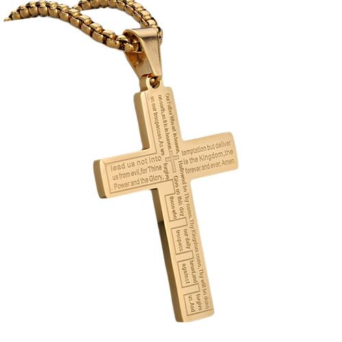 pendentifs En acier inoxydable de Croix , Acier inoxydable 304, Placage, DIY, plus de couleurs à choisir, Vendu par PC