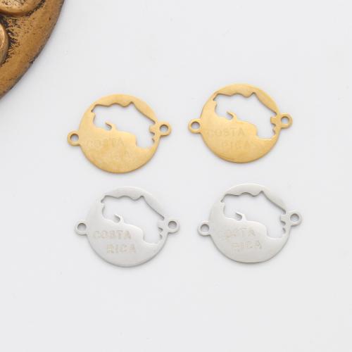 Stainless Steel Charm Connector, 304 Stainless Steel, plated, DIY & hollow 