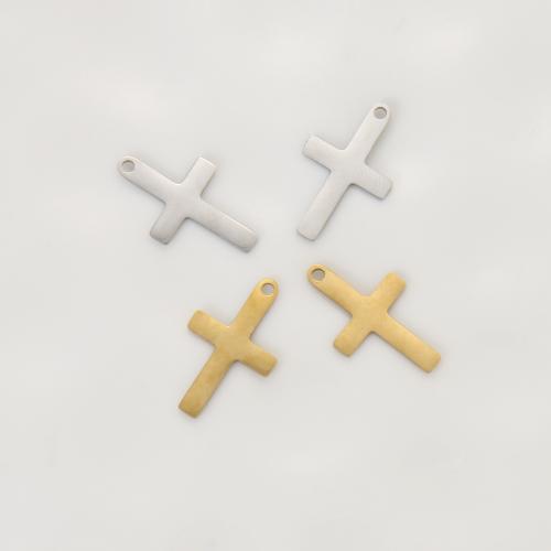 pendentifs En acier inoxydable de Croix , Acier inoxydable 304, Placage, DIY, plus de couleurs à choisir Vendu par PC