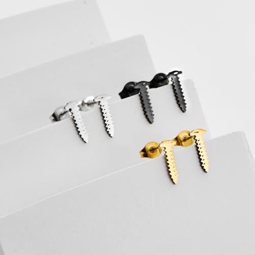 Серьги из нержавеющей стали, Нержавеющая сталь 304, Винт, Другое покрытие, ювелирные изделия моды, Много цветов для выбора, 12Пары/сумка, продается сумка