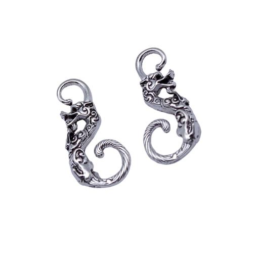 Bijoux pendentifs en Zinc alliage , alliage de zinc, dragon, Placage, DIY Vendu par sac