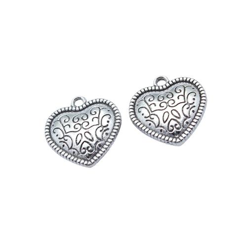 Colgantes de Aleación de Zinc en Forma de Corazón, chapado, Bricolaje, Vendido por UD