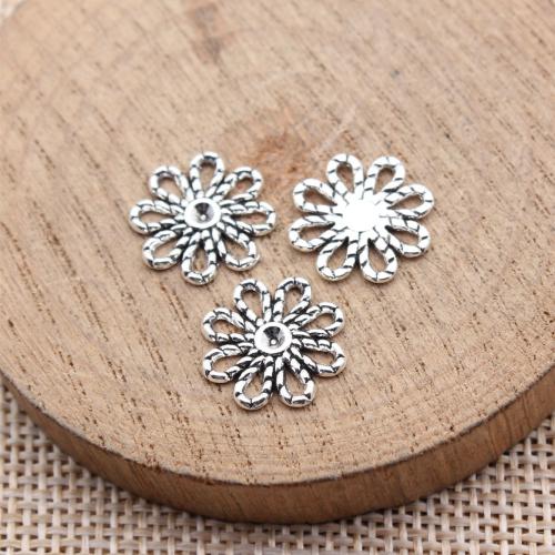 Colgantes de Aleación de Zinc en Forma Flor, chapado, Bricolaje, más colores para la opción, Vendido por UD