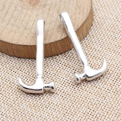 Pendentifs outils en alliage de zinc, marteau, Placage, DIY, plus de couleurs à choisir, Vendu par PC