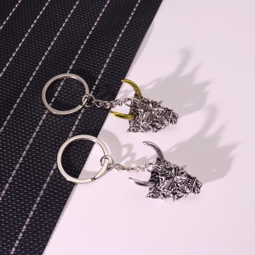 bijoux de porte-clés en Alliage de zinc, Masque, Placage de couleur d'or, bijoux de mode, plus de couleurs à choisir, Vendu par PC