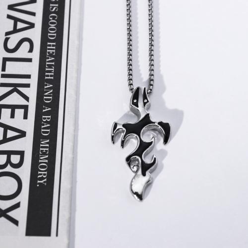 Zink -Legierung Eisen Kette Pullover Halskette, Zinklegierung, Kreuz, goldfarben plattiert, Modeschmuck & Emaille, schwarz, verkauft von PC[