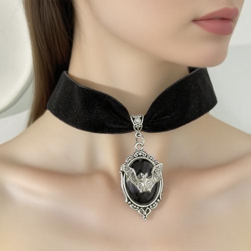 ファッションチョーカーネックレス, 亜鉛合金, とともに 合成宝石, ゴールドメッキ, ファッションジュエリー, 無色, 売り手 パソコン