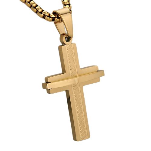 pendentifs En acier inoxydable de Croix , Acier inoxydable 304, Placage, DIY & effet 3D, plus de couleurs à choisir, Vendu par PC