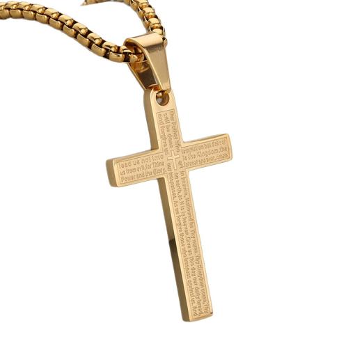 pendentifs En acier inoxydable de Croix , Acier inoxydable 304, Placage, DIY, plus de couleurs à choisir, Vendu par PC