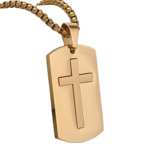 pendentifs En acier inoxydable de Croix , Acier inoxydable 304, Placage, DIY, plus de couleurs à choisir, Vendu par PC