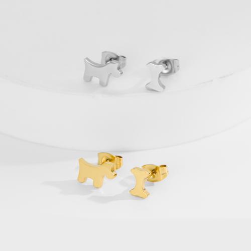 Boucles d'oreilles asymétriques, Acier inoxydable 304, Placage, bijoux de mode, plus de couleurs à choisir Vendu par sac