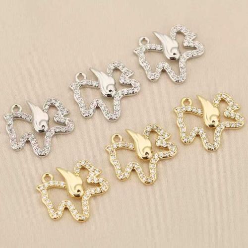 Strass Messing Anhänger, Pferd, plattiert, DIY & mit Strass, keine, 10PCs/Tasche, verkauft von Tasche