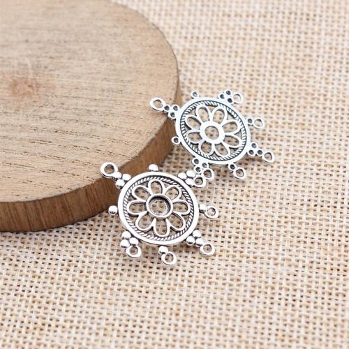 connecteur en alliage zinc de fleur, alliage de zinc, Placage, DIY, plus de couleurs à choisir Vendu par sac