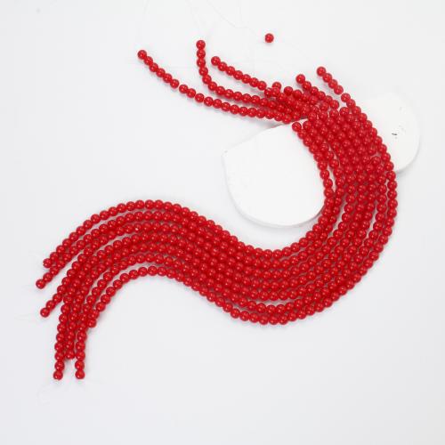 Red Jasper Bead, Round, DIY red Approx 37-39 cm 