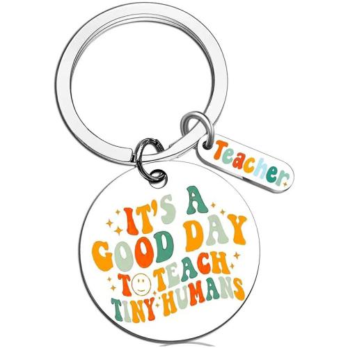 304 Stainless Steel Key Clasp, Flat Round, printing, fashion jewelry & Unisex, 60mm 